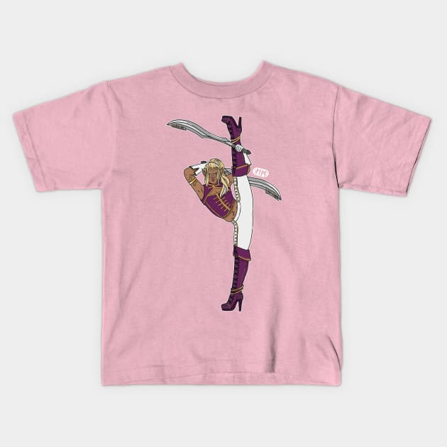 Sword grandpa Kids T-Shirt by Kyb